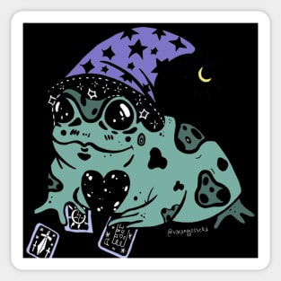 Tarot reading Frog Sticker